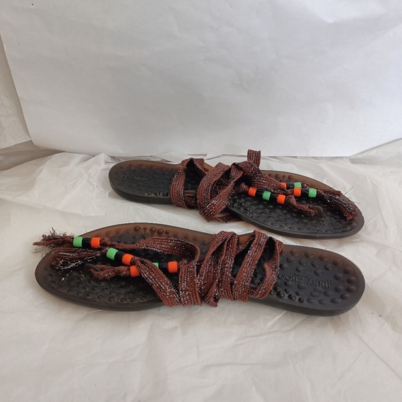 Jimmy Choo Waikiki Jelly Gladiator Tie Sandals Sz 37 - Picture 2 of 12